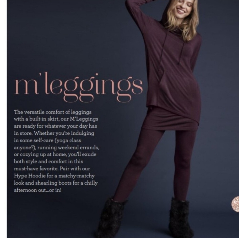 Cabi 3672 Burgundy M’leggings NWT XL